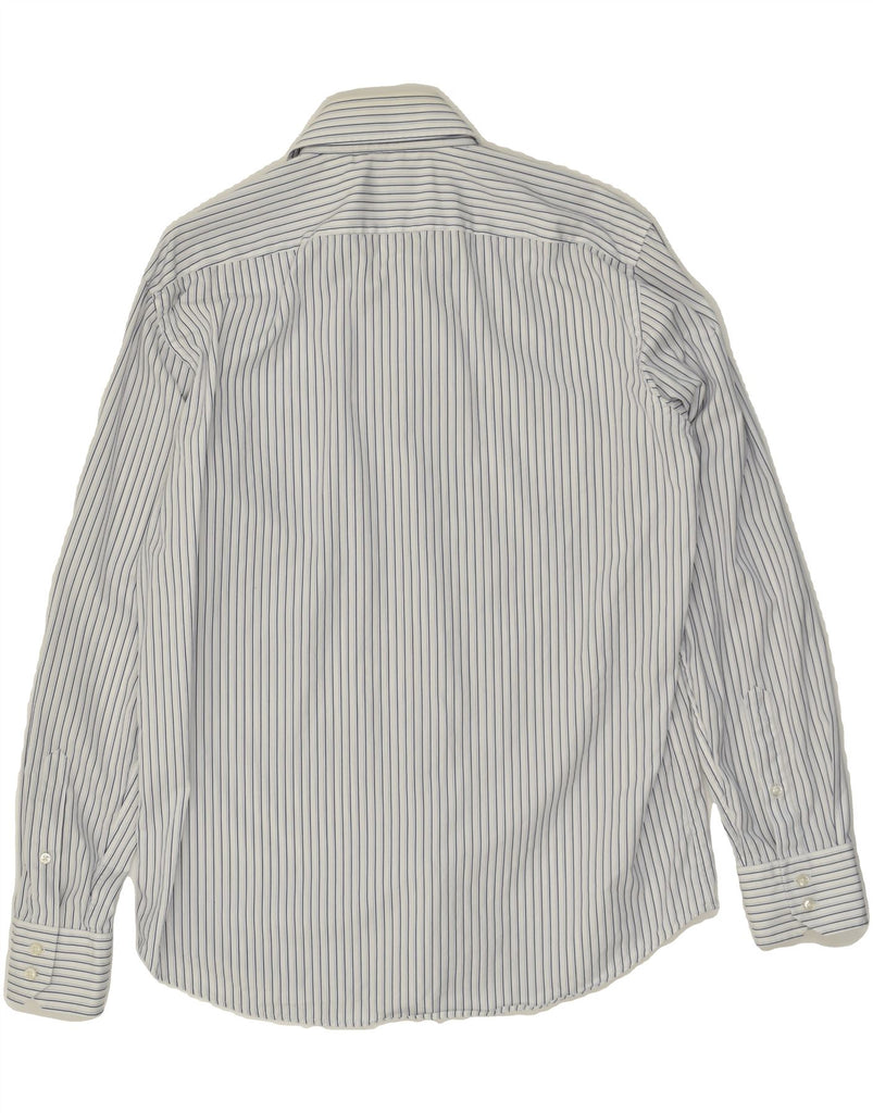 HUGO BOSS Mens Regular Fit Shirt Size 42 16 1/2 Large Grey Pinstripe | Vintage Hugo Boss | Thrift | Second-Hand Hugo Boss | Used Clothing | Messina Hembry 