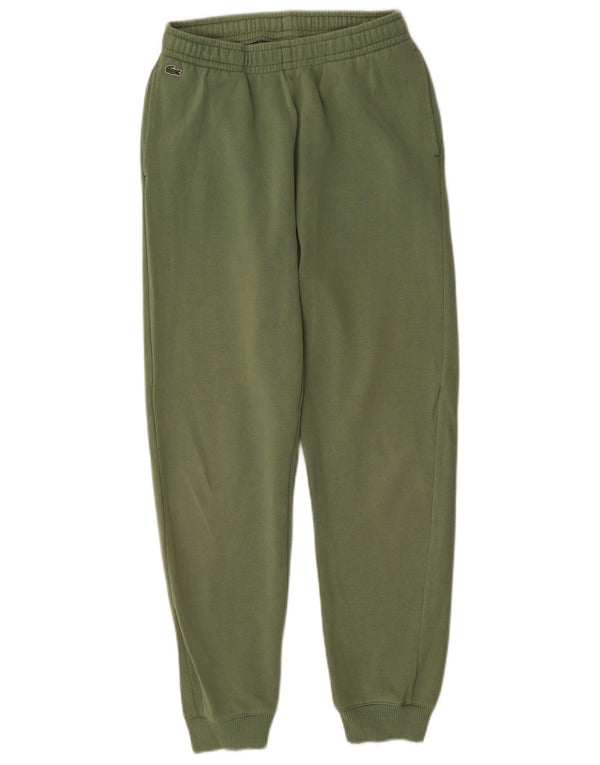 Lacoste Boys Tracksuit Trousers Joggers 13-14 Years Green Cotton