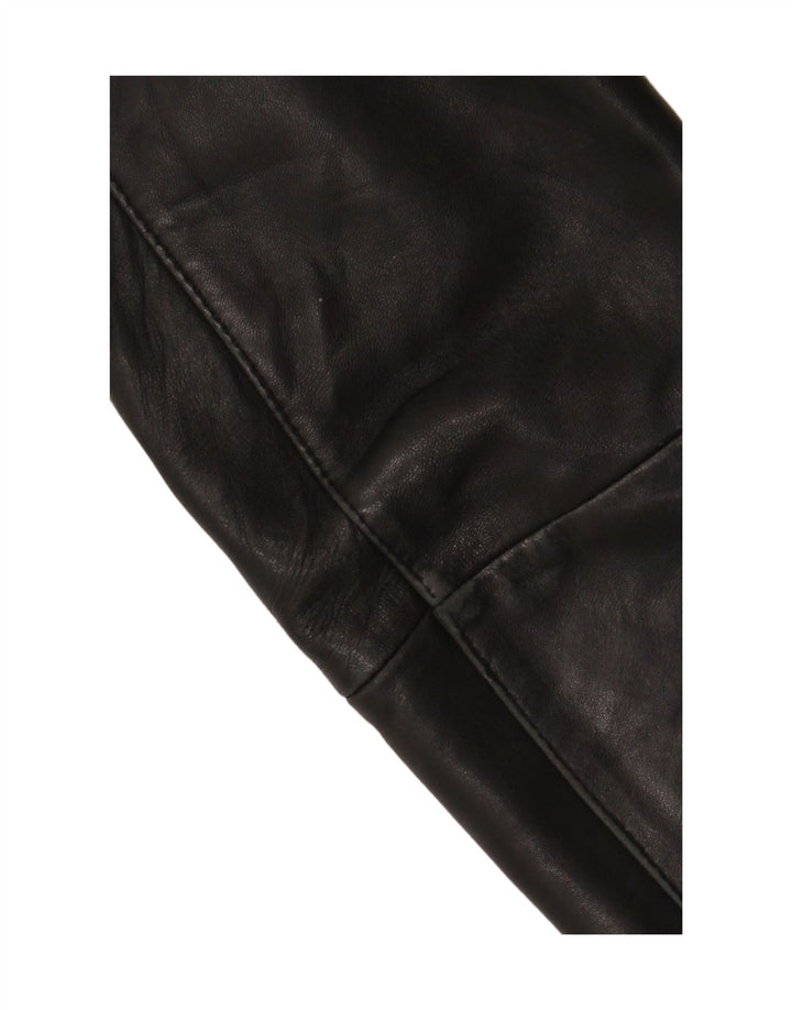 Bata Mens Leather Jacket UK 42 XL Black