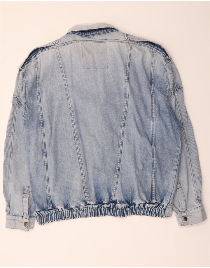 POP 84 Mens Denim Jacket UK 42 XL Blue