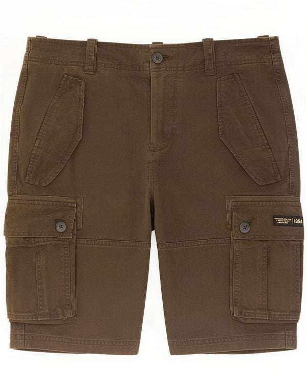 Superdry Mens Regular Cargo Shorts Medium W32 Brown Cotton