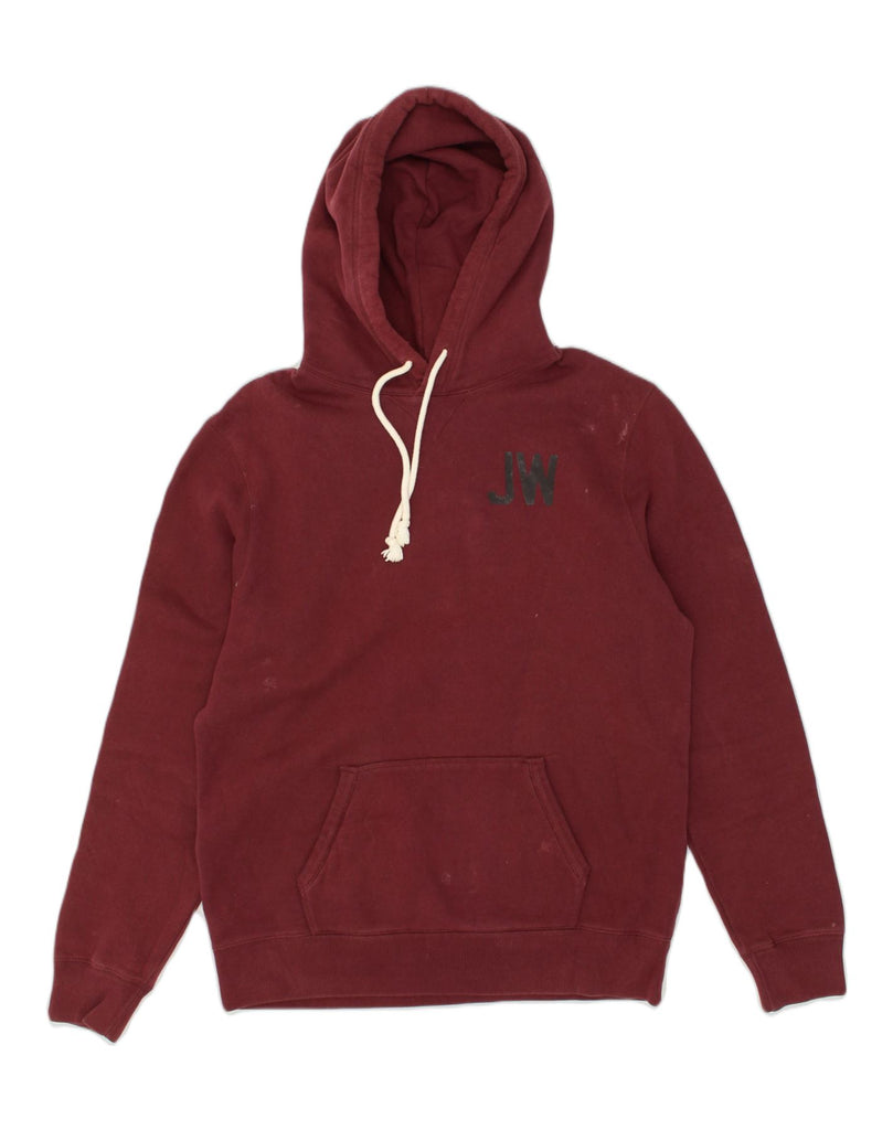 JACK WILLS Mens Graphic Hoodie Jumper Medium Maroon Cotton | Vintage Jack Wills | Thrift | Second-Hand Jack Wills | Used Clothing | Messina Hembry 