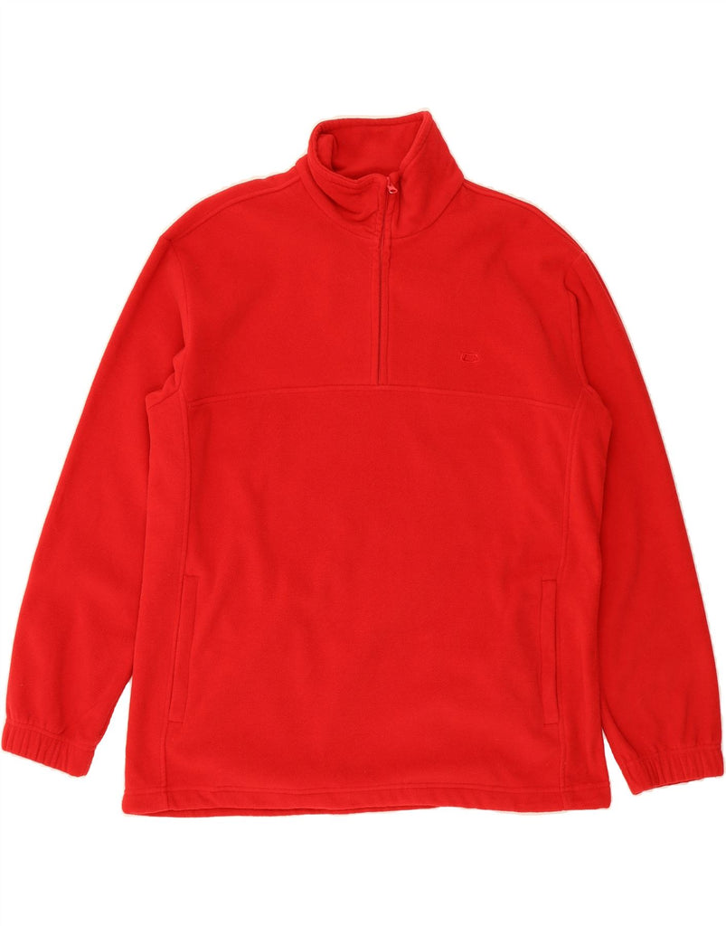 CAMPAGNOLO Mens Zip Neck Fleece Jumper 2XL Red Vintage Campagnolo and Second-Hand Campagnolo from Messina Hembry 