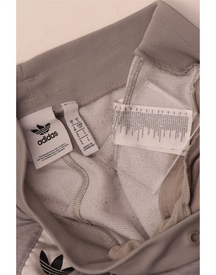 Adidas Mens Graphic Sport Shorts Small Grey Colourblock Polyester