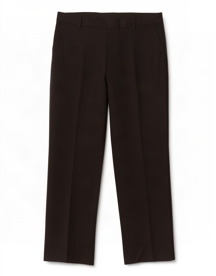 Marks & Spencer Mens Straight Casual Trousers W34 L29 Black Polyester