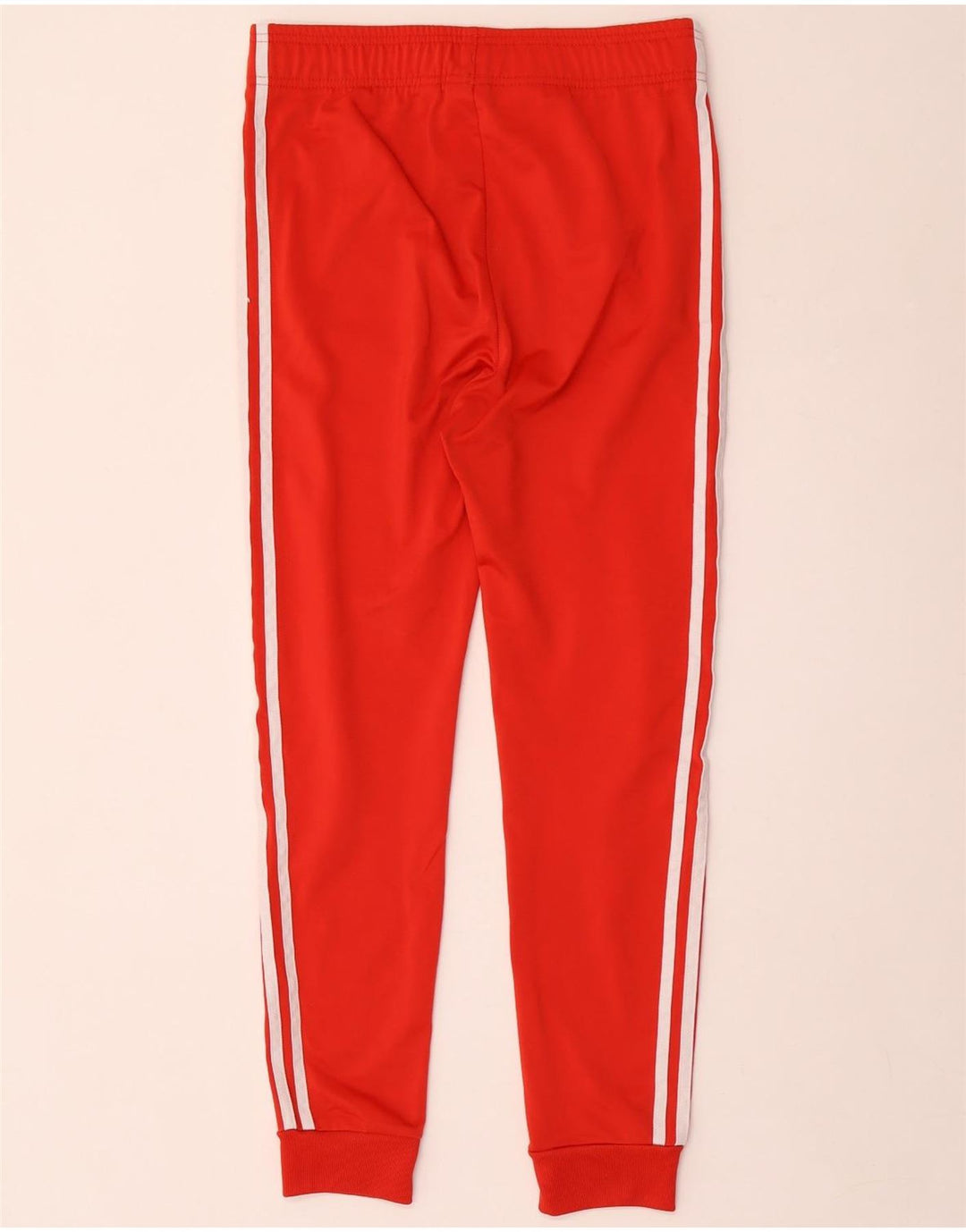 Adidas Boys Tracksuit Trousers Joggers 13-14 Years  Red Polyester