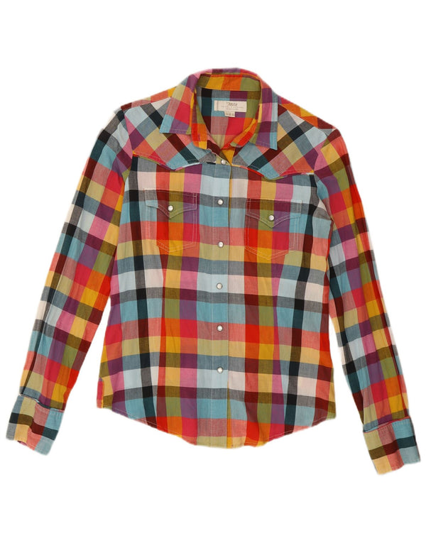 Marlboro Classics Womens Shirt IT 42 Medium Multicoloured Check Cotton