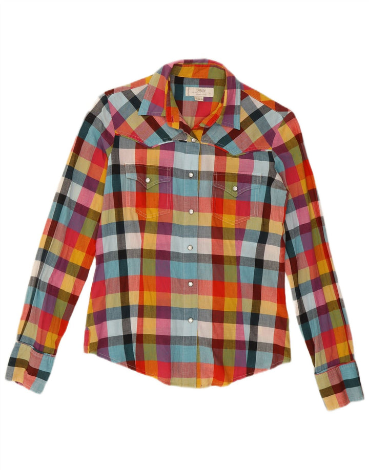 Marlboro Classics Womens Shirt IT 42 Medium Multicoloured Check Cotton