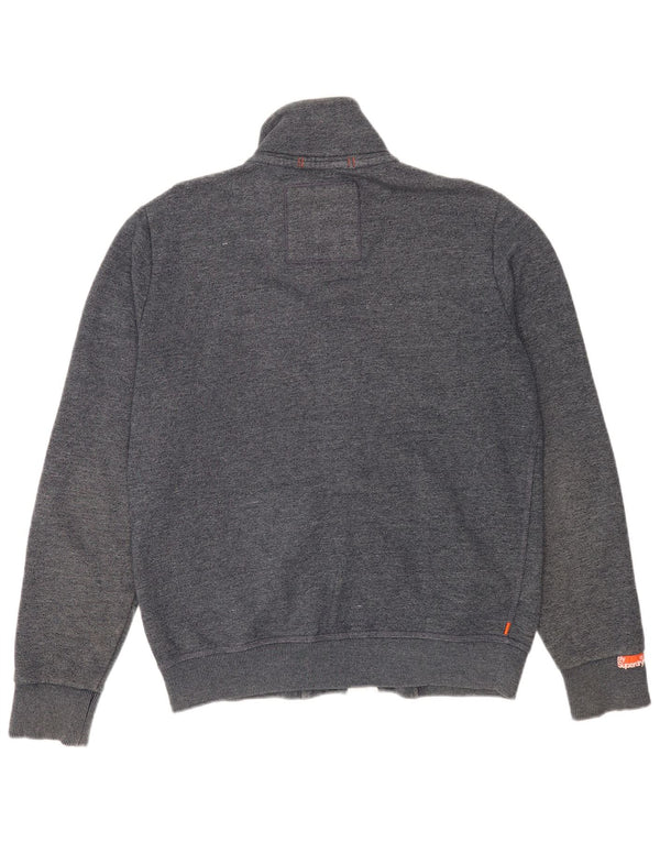 Superdry Mens Tracksuit Top Jacket XL Navy Blue Cotton