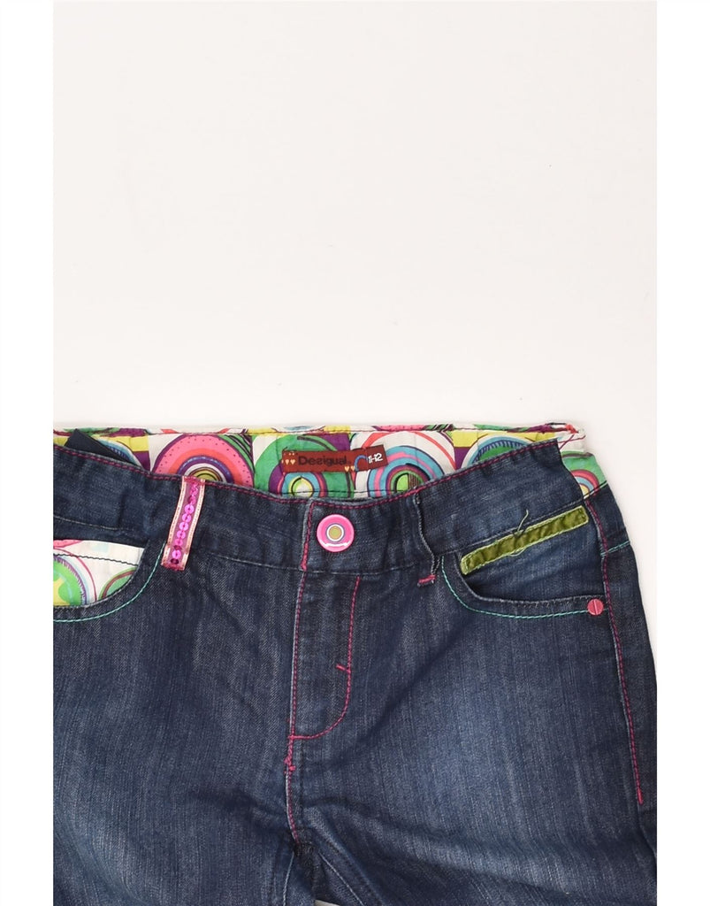 DESIGUAL Girls Slim Jeans 11-12 Years W26 L27  Blue Cotton | Vintage Desigual | Thrift | Second-Hand Desigual | Used Clothing | Messina Hembry 