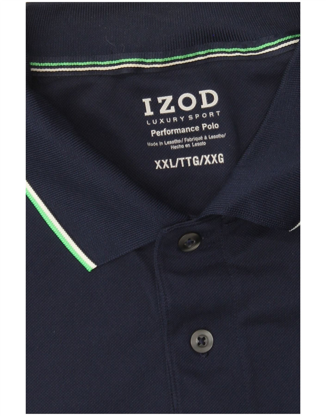 Izod Mens Polo Shirt 2XL Navy Blue