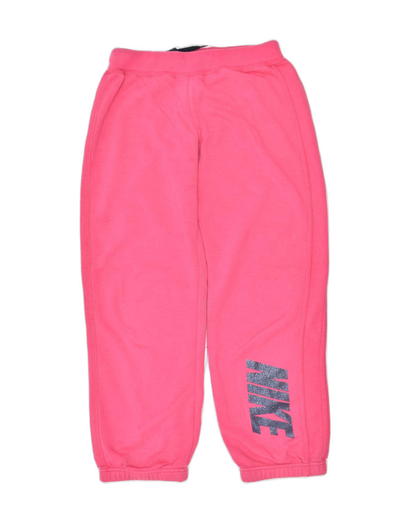 NIKE Girls Tracksuit Trousers Joggers 12-13 Years Large Pink Cotton | Vintage | Thrift | Second-Hand | Used Clothing | Messina Hembry 