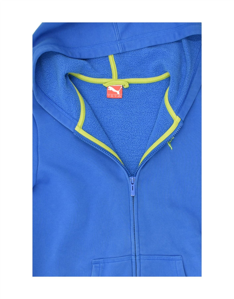 PUMA Boys Graphic Zip Hoodie Sweater 11-12 Years Large  Blue Cotton | Vintage Puma | Thrift | Second-Hand Puma | Used Clothing | Messina Hembry 