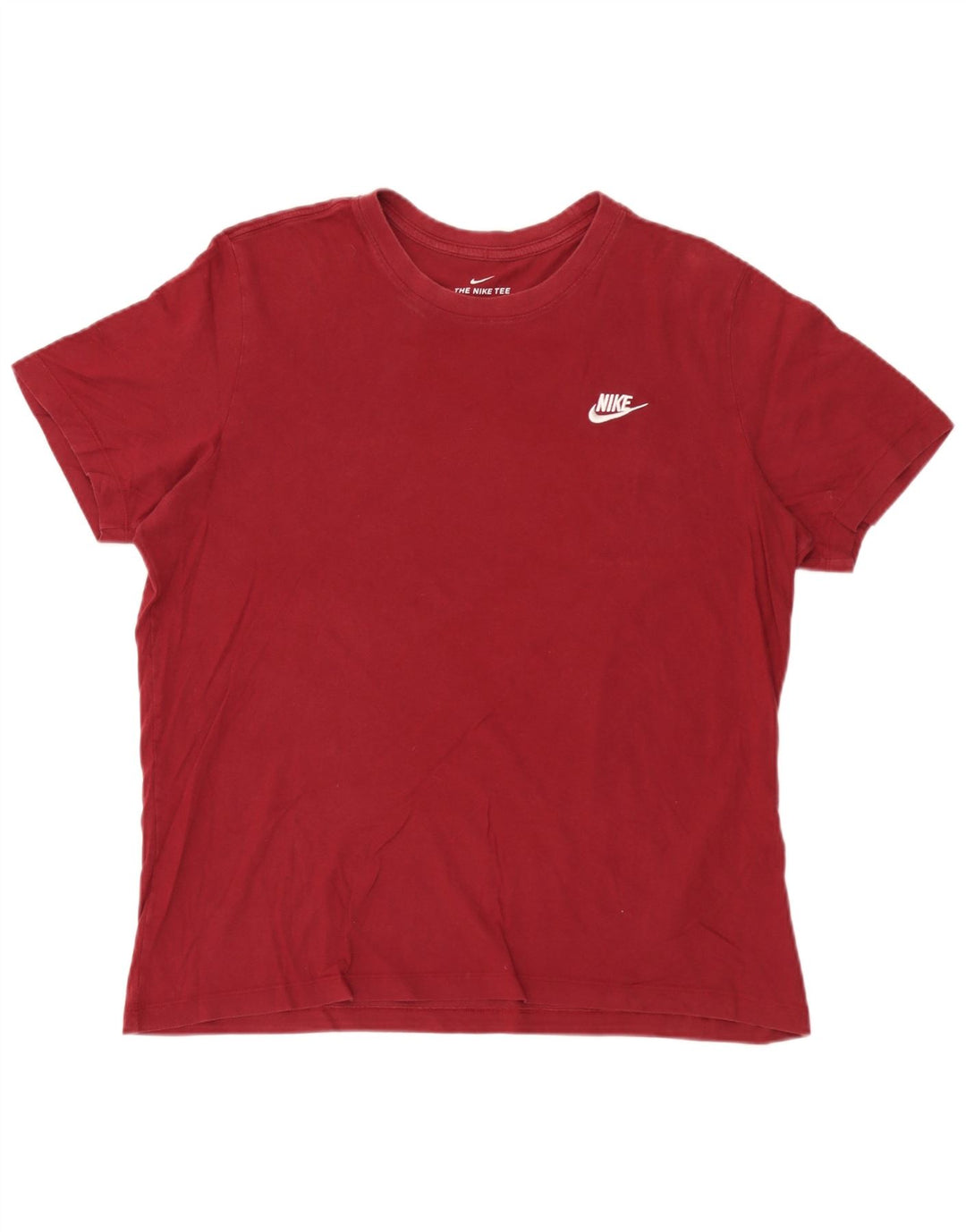 Nike Mens T-Shirt Top Large Burgundy Cotton