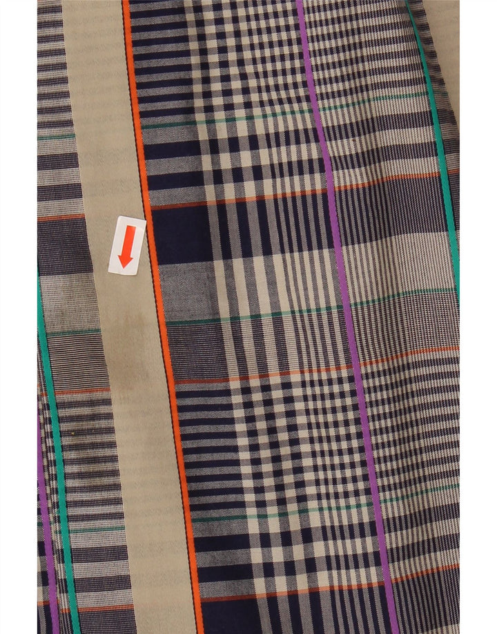 Vintage Womens Straight Skirt W28 Medium Blue Check