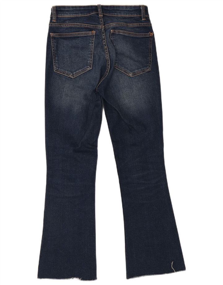 Zara Womens Flared Jeans EU 36 XS W26 L27 Blue Cotton