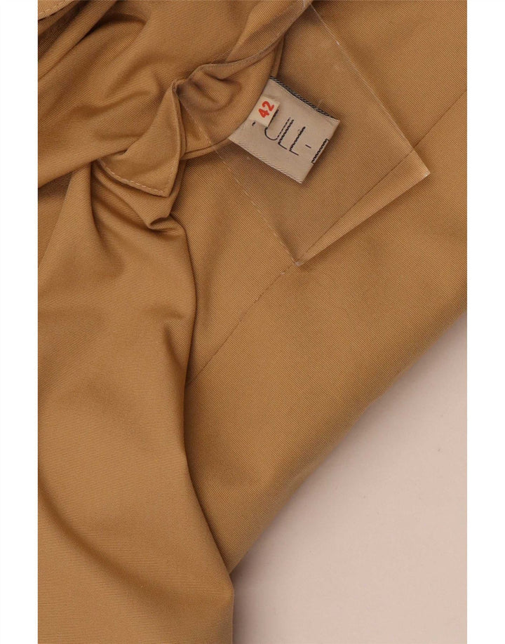 Vintage Womens Reversible Overcoat IT 42 Medium Beige
