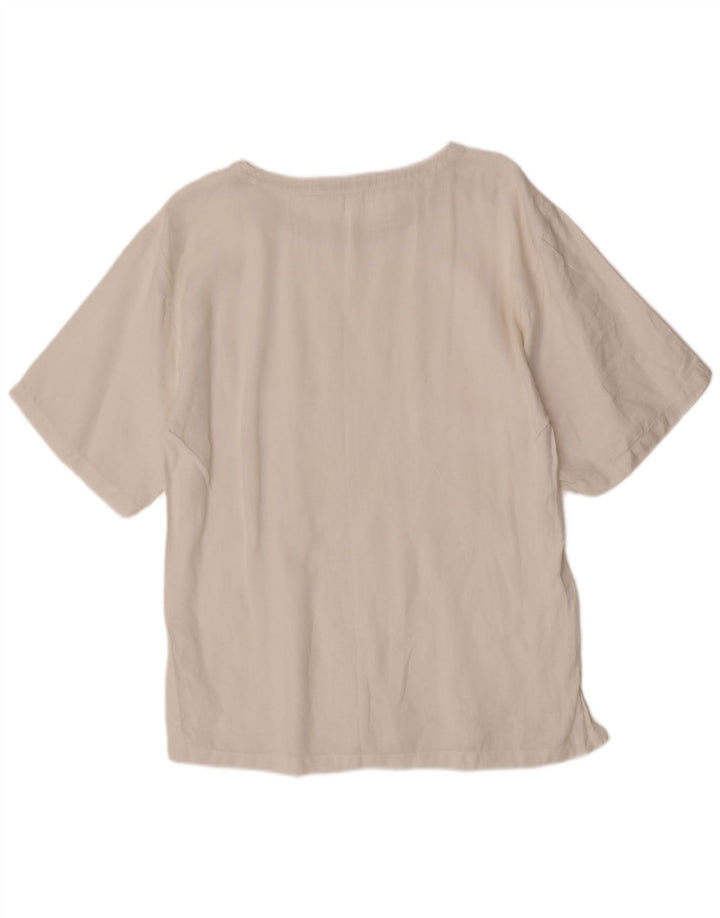 Max Mara Womens Blouse Top UK 14 Large White