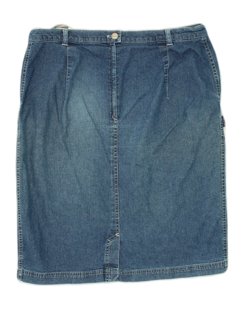 HAMMER Womens Denim Skirt W34 Large  Blue Cotton | Vintage Hammer | Thrift | Second-Hand Hammer | Used Clothing | Messina Hembry 