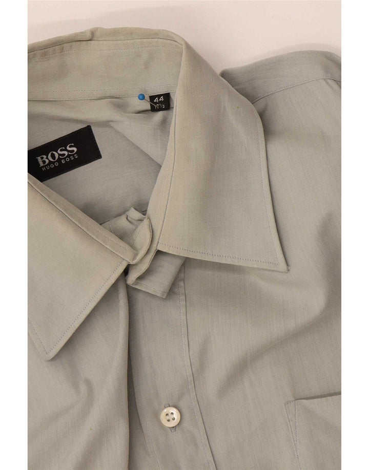 Hugo Boss Mens Shirt Size 17 1/2 44 XL Grey