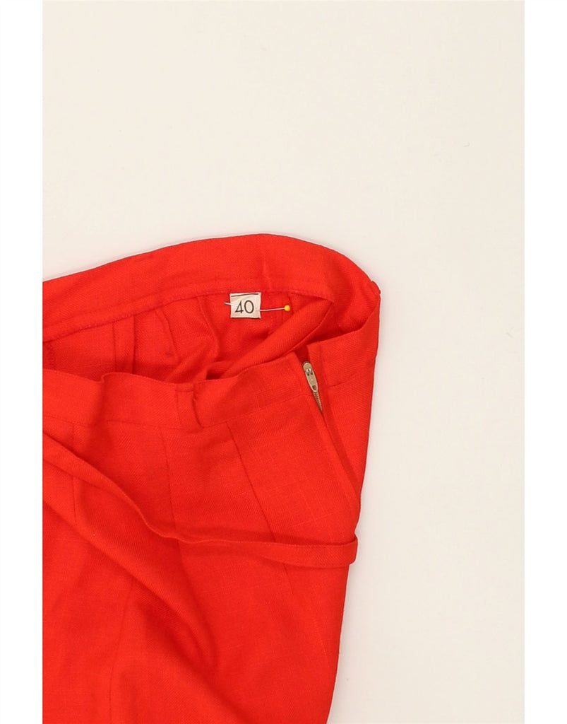 VINTAGE Womens Wide Leg Capri Trousers IT 40 Small W24 L27 Red | Vintage Vintage | Thrift | Second-Hand Vintage | Used Clothing | Messina Hembry 