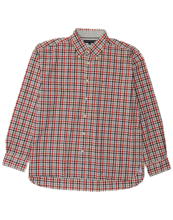 Tommy Hilfiger Mens Shirt XL Multicoloured Gingham Cotton
