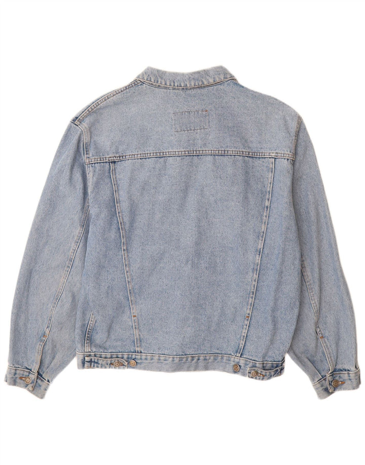 Raybest Mens Denim Jacket UK 42 XL Blue Cotton