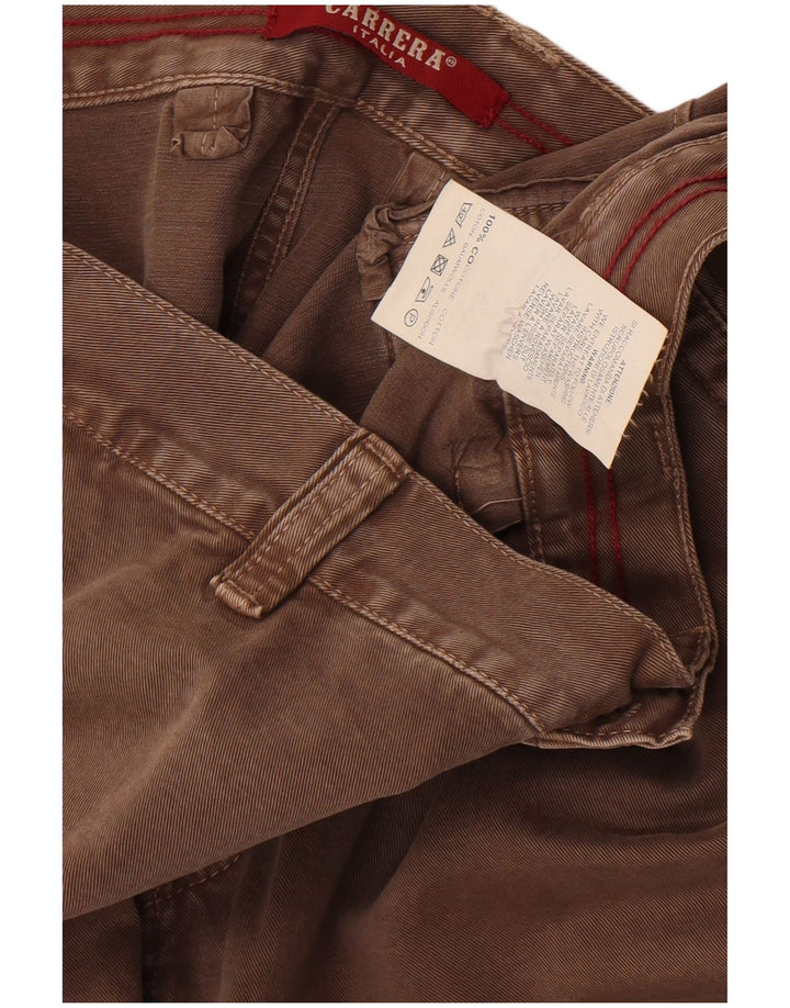 Carrera Mens Regular Fit Cargo Trousers W40 L30 Brown Cotton