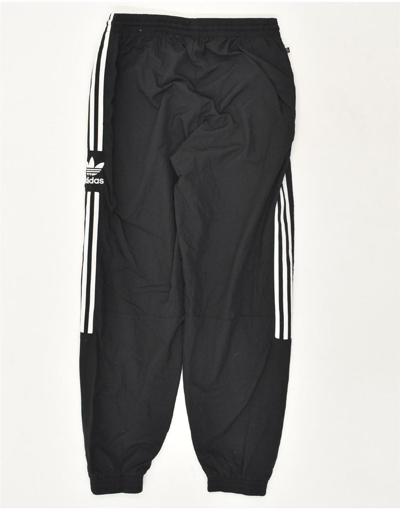 ADIDAS Mens Graphic Tracksuit Trousers Joggers Medium Black Polyester | Vintage Adidas | Thrift | Second-Hand Adidas | Used Clothing | Messina Hembry 