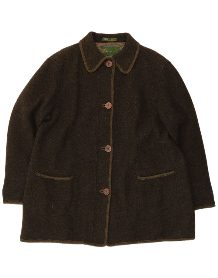 Tyroland Womens Overcoat UK 18 XL Khaki