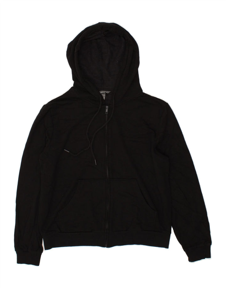 EDDIE BAUER Womens Zip Hoodie Sweater UK 14 Medium Black Vintage Eddie Bauer and Second-Hand Eddie Bauer from Messina Hembry 