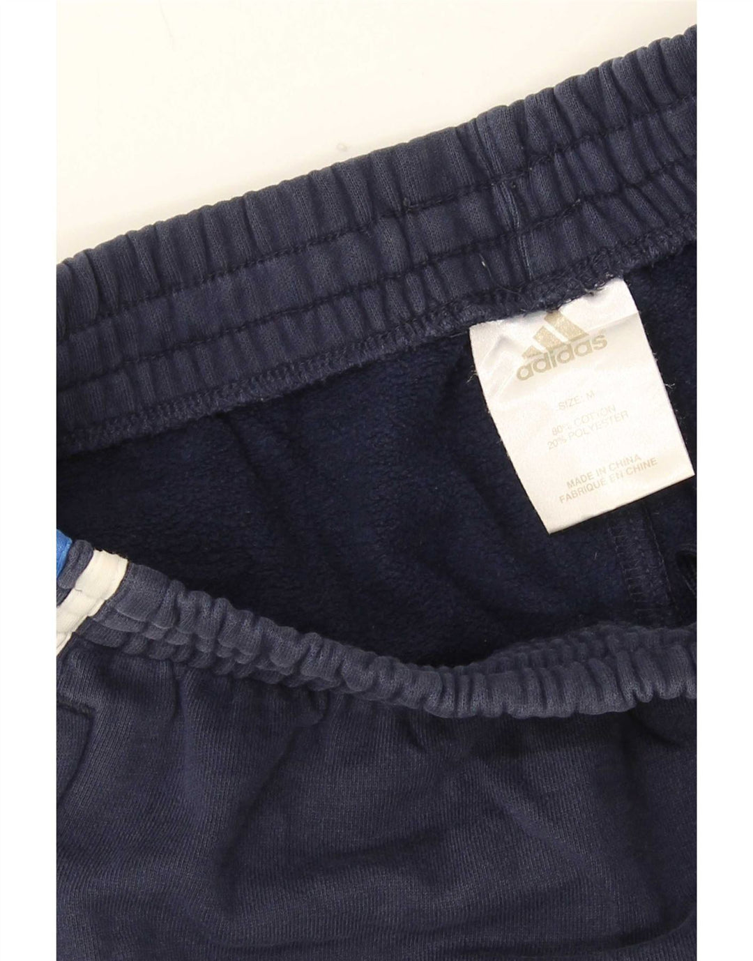 Adidas Mens Tracksuit Trousers Medium Navy Blue Cotton