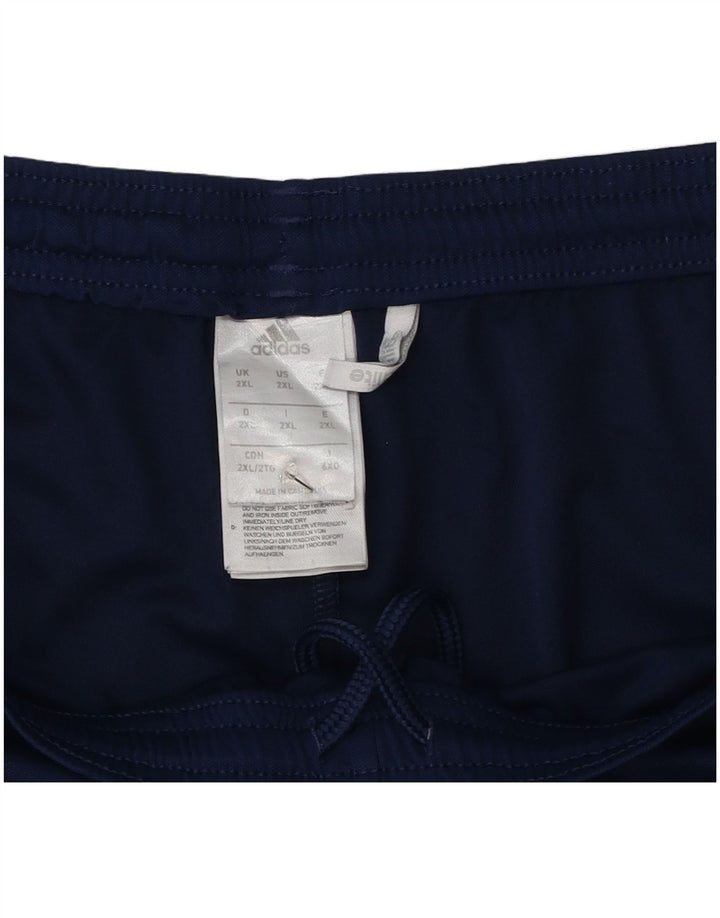 Adidas Mens Climalite Sport Shorts 2XL  Navy Blue Polyester