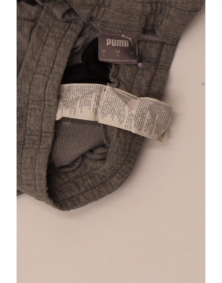 Puma Mens Sport Shorts Large  Grey Colourblock Cotton