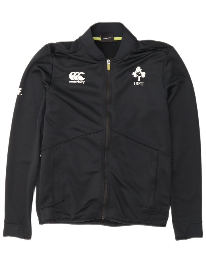 Canterbury Mens IRFU Tracksuit Top Jacket XS Black Polyester
