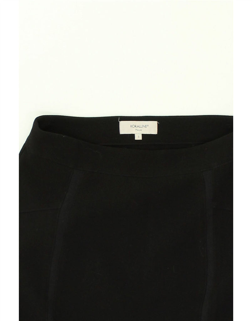 KORALLINE Womens Pencil Skirt UK 10 Small W28  Black | Vintage Koralline | Thrift | Second-Hand Koralline | Used Clothing | Messina Hembry 