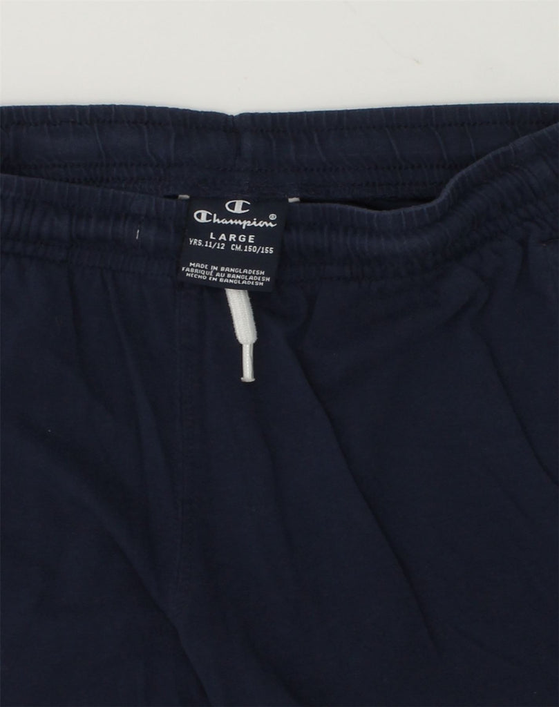 CHAMPION Boys Sport Shorts 11-12 Years Large  Blue Cotton | Vintage Champion | Thrift | Second-Hand Champion | Used Clothing | Messina Hembry 