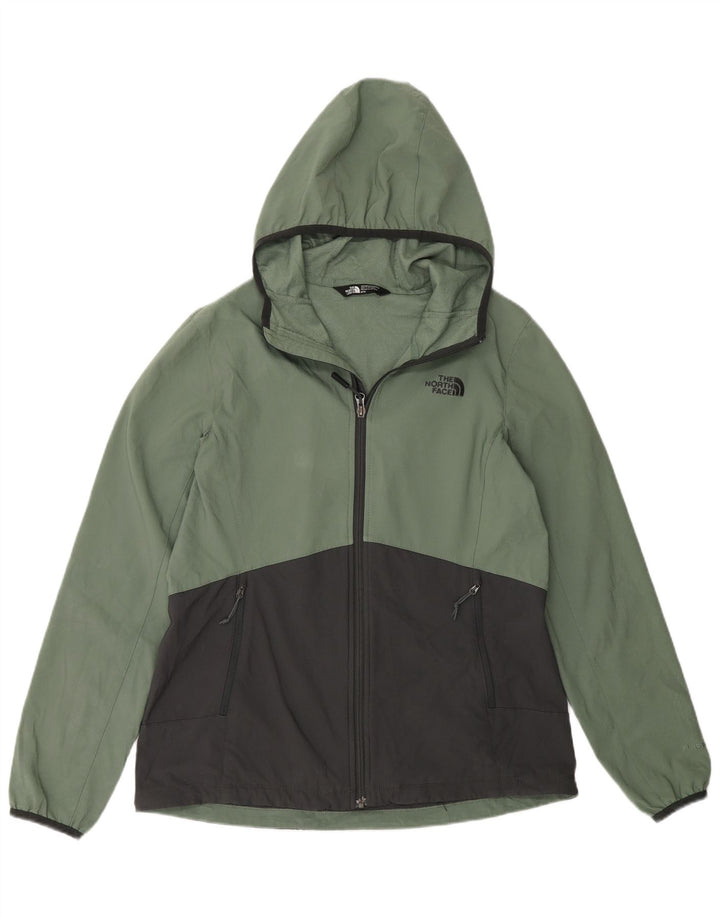 The North Face Womens Tracksuit Top Jacket UK 14 Medium Green Colourblock