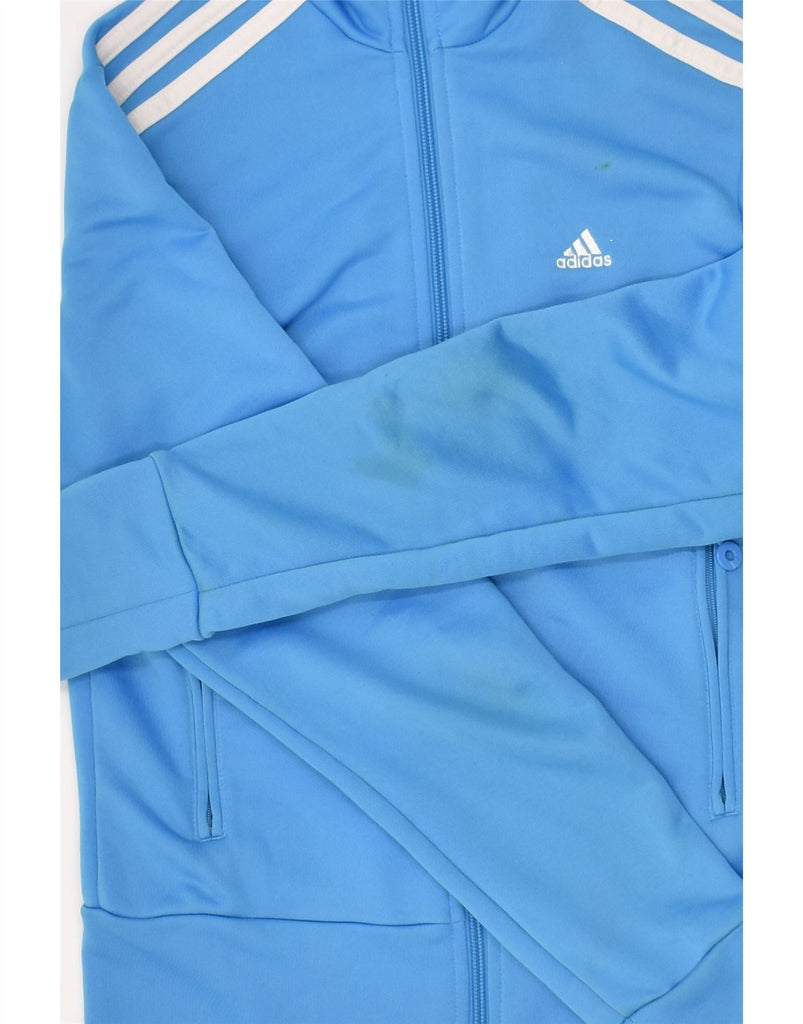ADIDAS Womens Tracksuit Top Jacket UK 8 Small  Blue Polyester | Vintage Adidas | Thrift | Second-Hand Adidas | Used Clothing | Messina Hembry 
