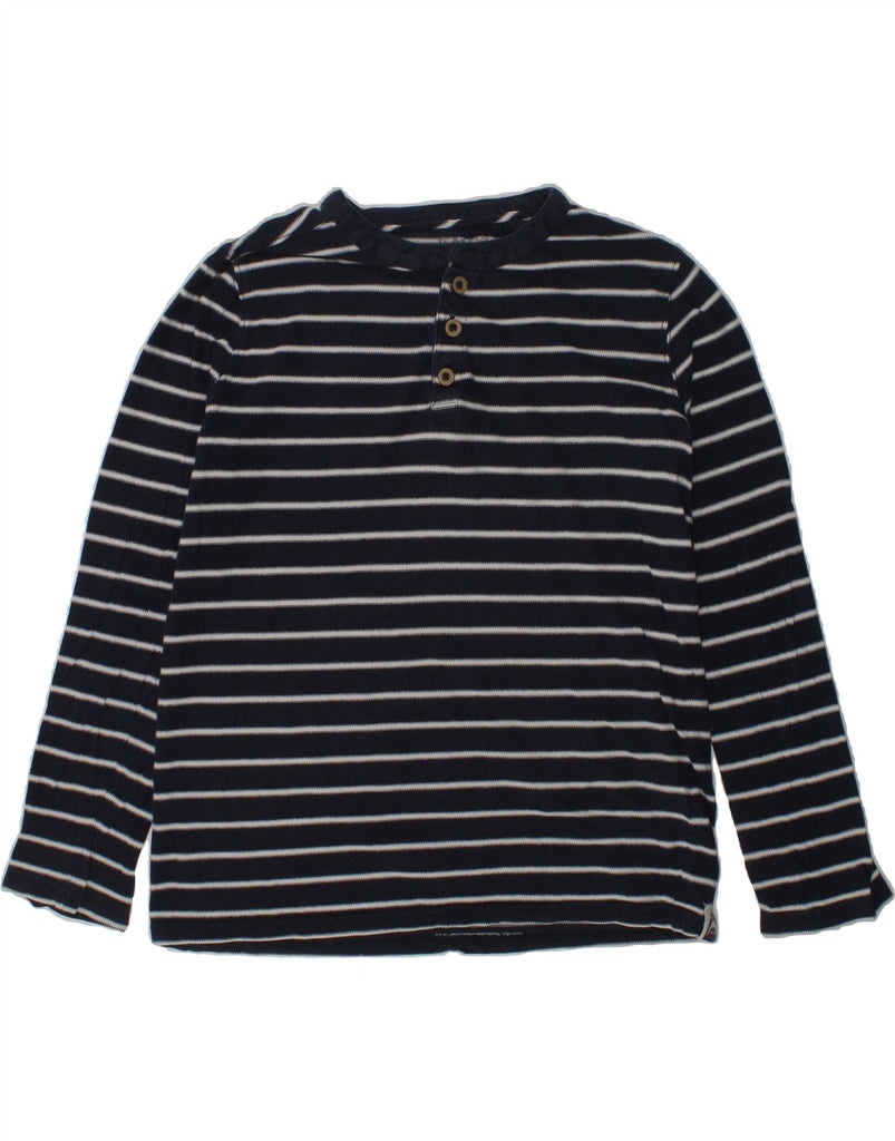 FAT FACE Boys Top Long Sleeve 8-9 Years Navy Blue Striped Cotton | Vintage Fat Face | Thrift | Second-Hand Fat Face | Used Clothing | Messina Hembry 