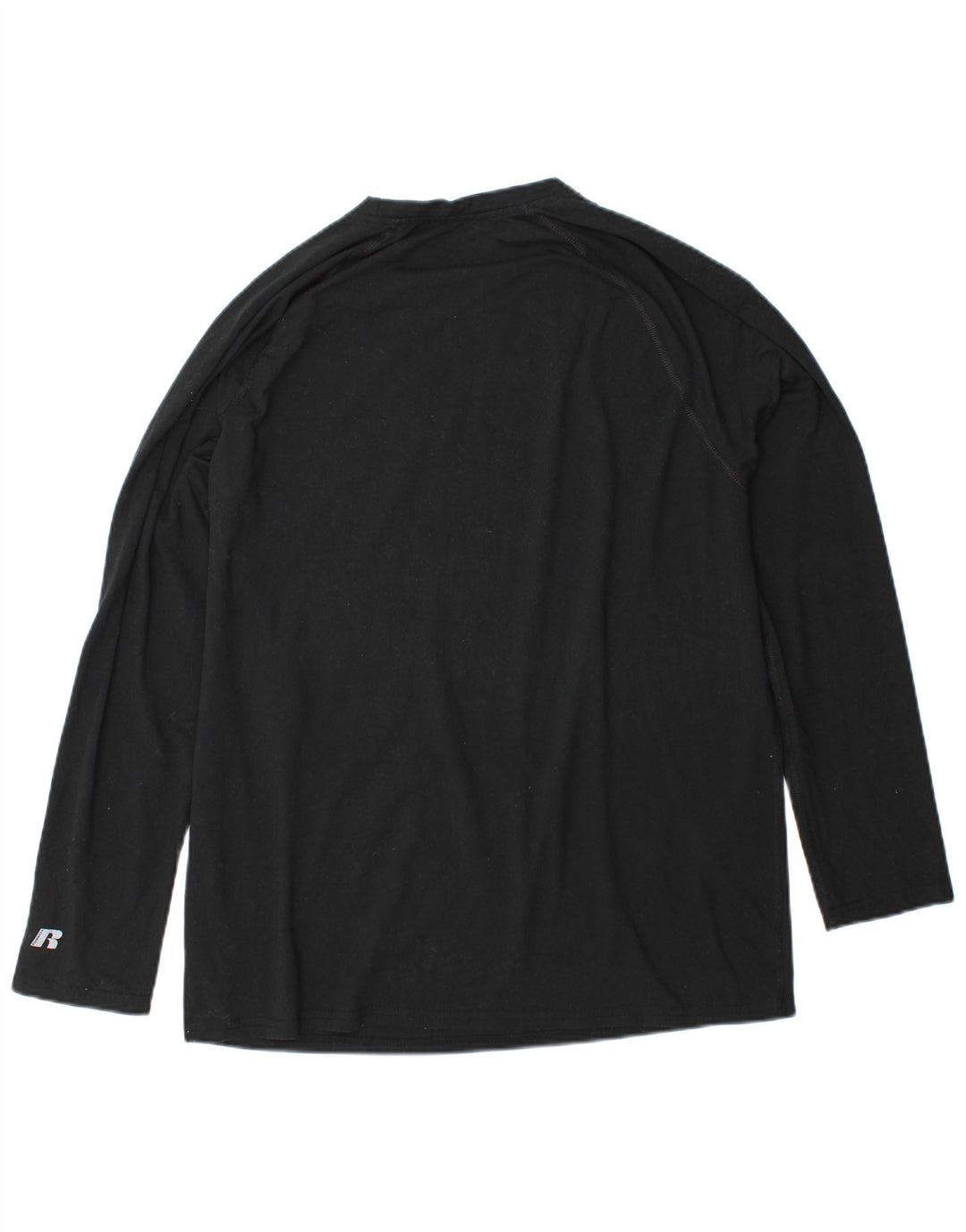 RUSSELL ATHLETIC Mens Dri-Power Top Long Sleeve XL Black Polyester