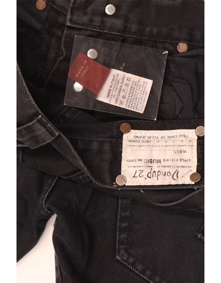 Dondup Womens Slim Jeans W27 L31 Black Cotton