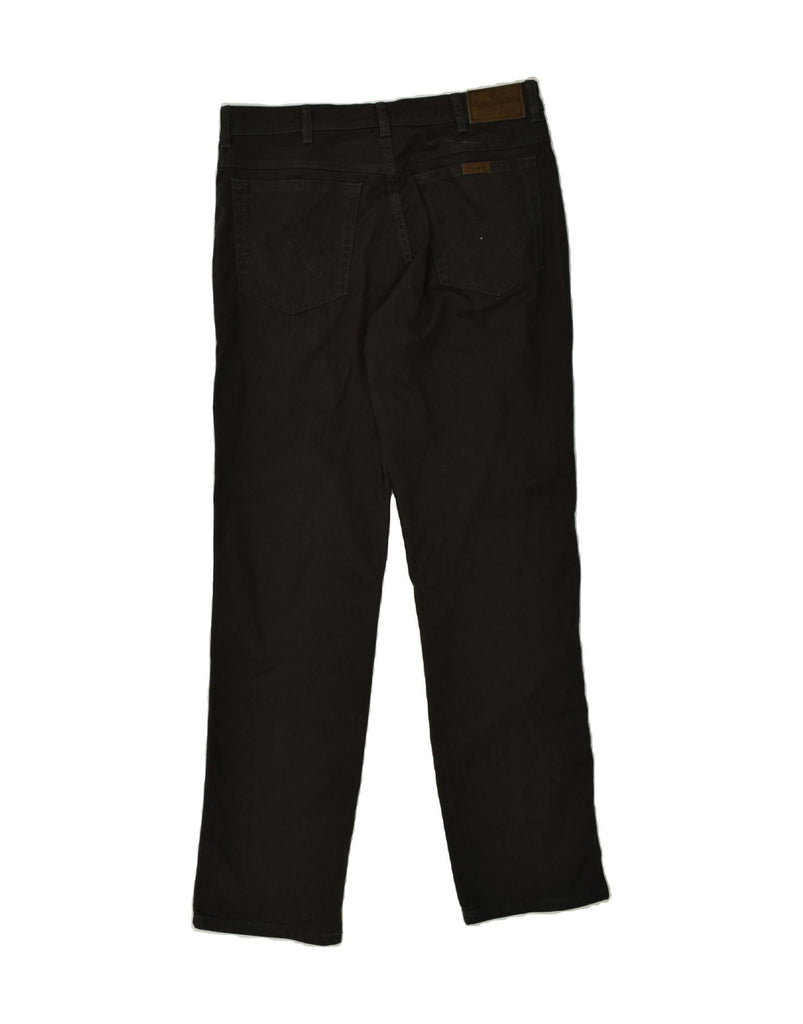 WRANGLER Mens Regular Fit Straight Jeans W36 L34 Black Cotton | Vintage Wrangler | Thrift | Second-Hand Wrangler | Used Clothing | Messina Hembry 