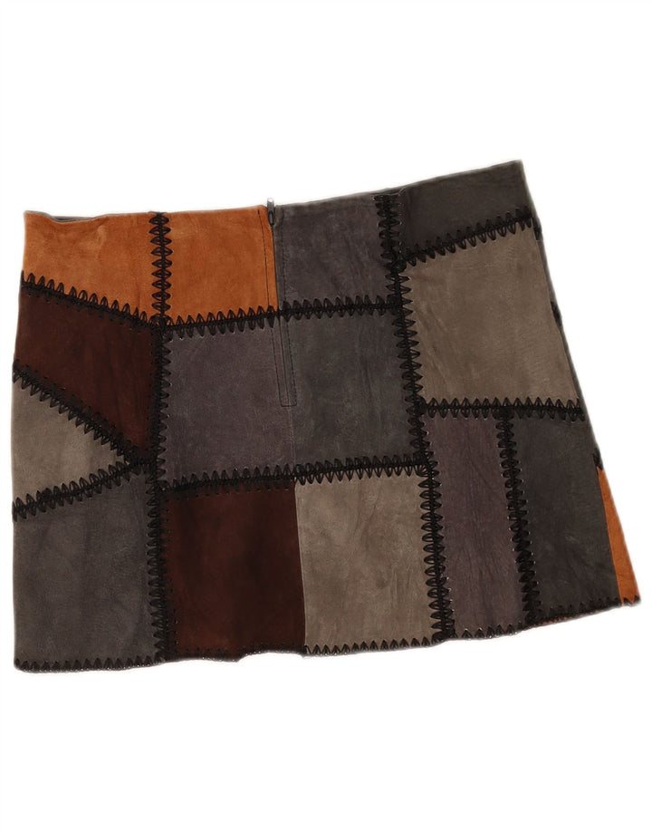 Zara Womens Mini Skirt Large W30  Multicoloured Colourblock Polyester