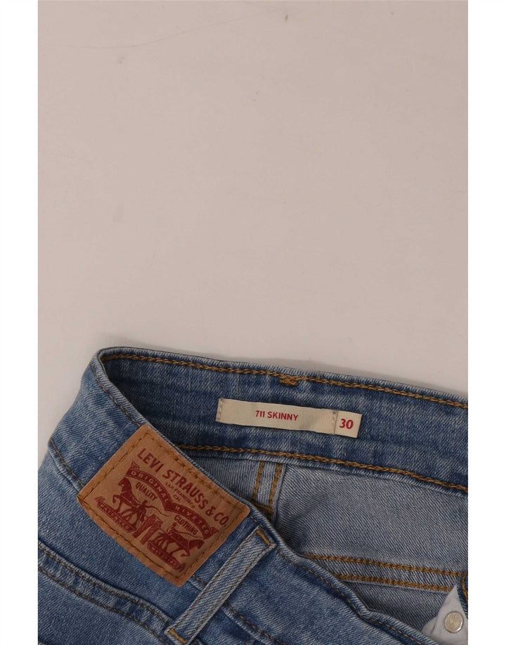 Levi's Womens 711 Skinny Jeans W30 L27 Blue