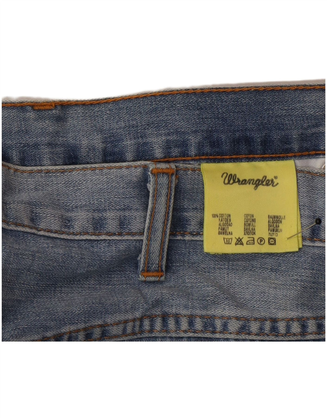 Wrangler Mens Texas Straight Jeans W36 L32 Blue Cotton