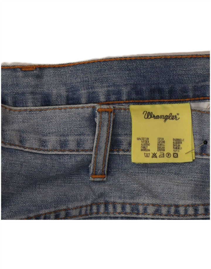 Wrangler Mens Texas Straight Jeans W36 L32 Blue Cotton