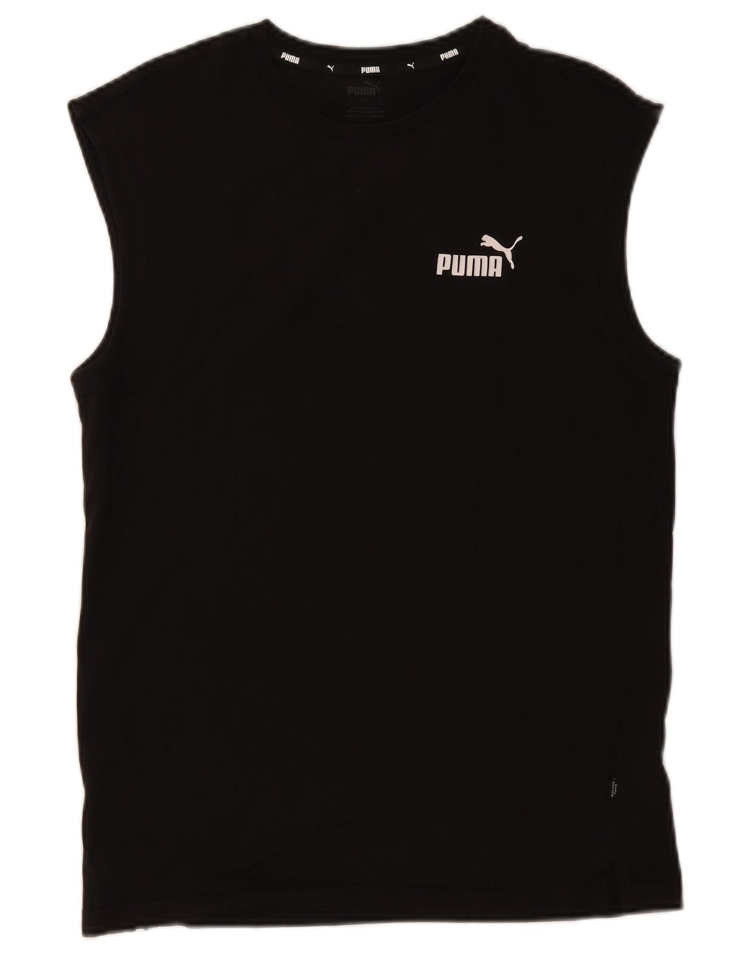 Puma Mens Vest Top Small Black Cotton