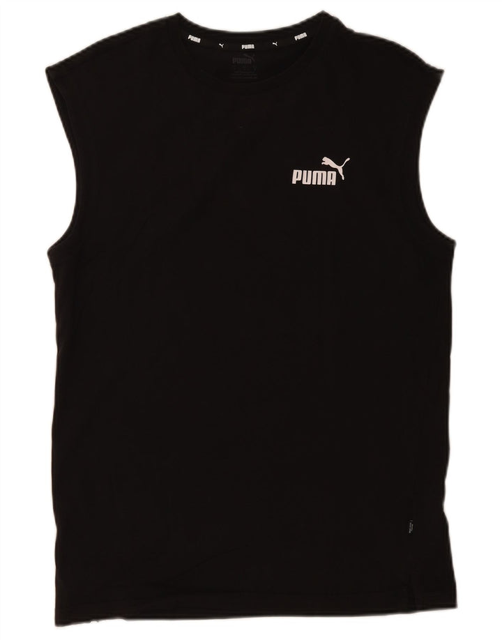 Puma Mens Vest Top Small Black Cotton