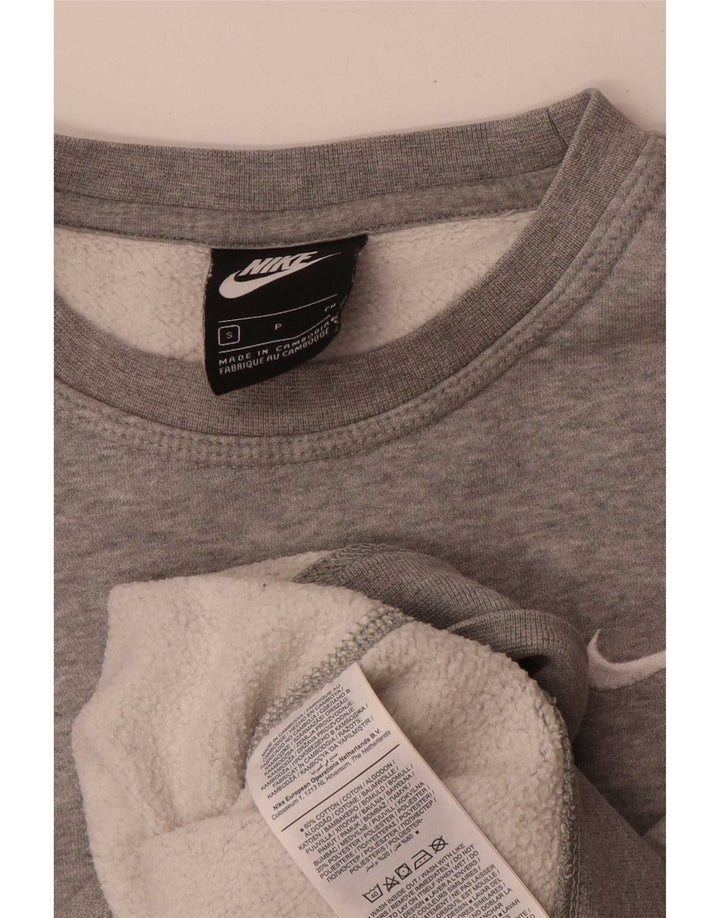 Nike Mens Sweatshirt Jumper Small Grey Flecked Cotton